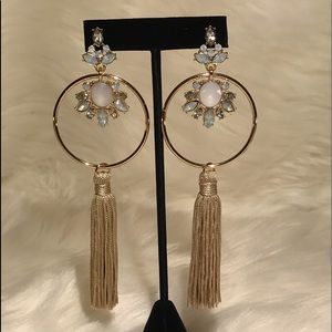 Gem Tassel Earrings